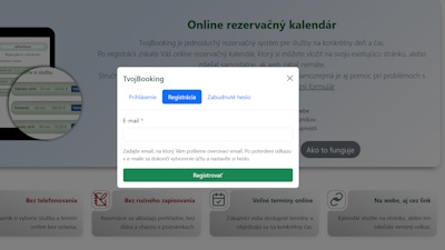 Registrácia do aplikácie