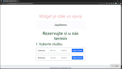 Presmeruje priamo na widget + parametre